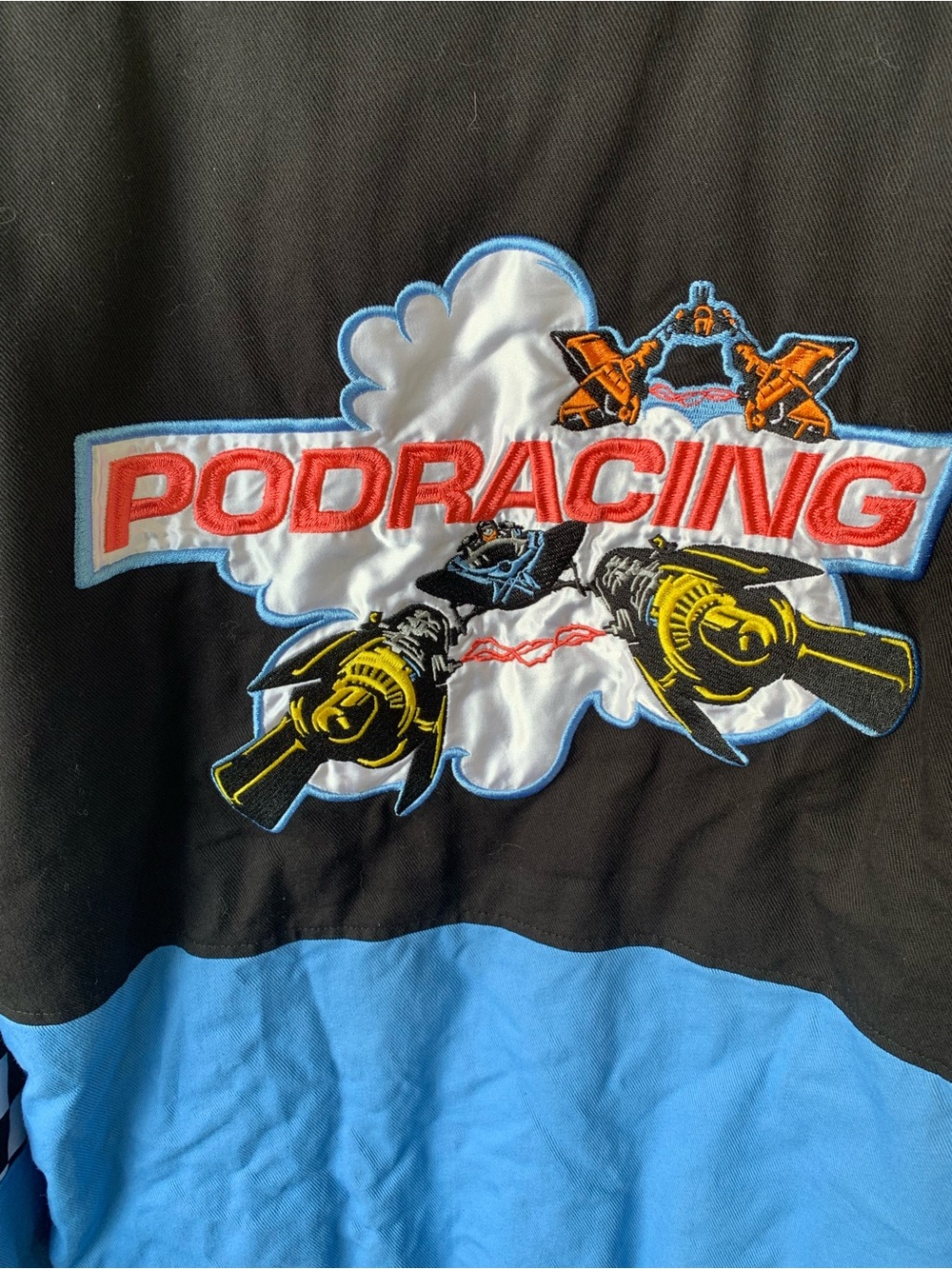 Star Wars Black Tatooine Podracing Jacket Boxlunch Exclusive Skywalker Large - Picture 8 of 8
